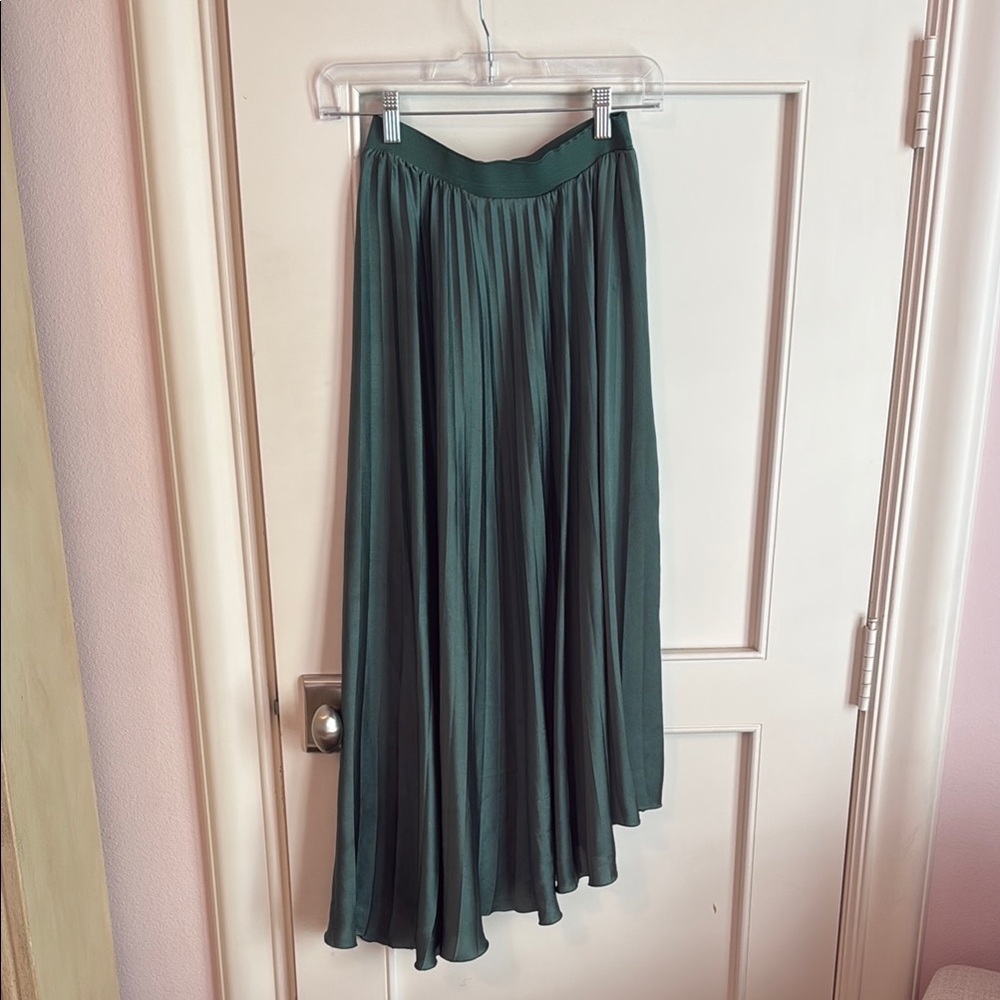 Pleated Asymmetrical Skirt